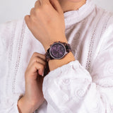 Michael Kors Ritz Chronograph Purple Dial Purple Steel Strap Watch For Women - MK6720 Authentic Buy Shop Now