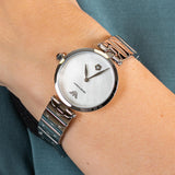 Emporio Armani Mother of Pearl Dial Silver Steel Strap Watch For Women - AR11235 Authentic Buy Shop Now