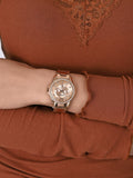 Fossil Riley Multifunction Rose Gold Dial Rose Gold Steel Strap Watch for Women - ES2811 Authentic Buy Shop Now