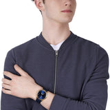 Fossil The Minimalist 3H Analog Blue Dial Blue Leather Strap Watch for Men - FS5789 Authentic Buy Shop Now