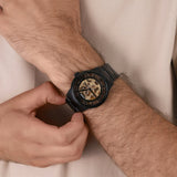 Fossil Townsman Automatic Skeleton Black Dial Black Steel Strap Watch for Men - ME3197 Authentic Buy Shop Now