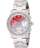 Guess Confetti Diamonds Silver Dial Silver Steel Strap Watch for Women - W0774L7 Authentic Buy Shop Now