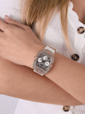 Guess Raven Diamonds Rose Gold Dial White Silicone Strap Watch for Women - GW0105L3 Authentic Buy Shop Now