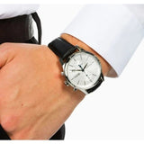 Hugo Boss Jet Silver Dial Black Leather Strap Watch for Men - 1513282 Authentic Buy Shop Now