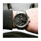 Hugo Boss Grand Prix Black Dial Silver Steel Strap Watch for Men - 1513477 Authentic Buy Shop Now