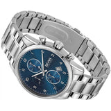 Hugo Boss Skymaster Blue Dial Silver Steel Strap Watch for Men - 1513784 Authentic Buy Shop Now