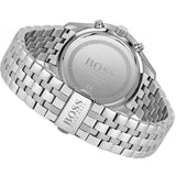 Hugo Boss Associate Black Dial Silver Steel Strap Watch for Men - 1513869 Authentic Buy Shop Now