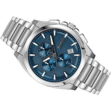 Hugo Boss Grandmaster Blue Dial Silver Steel Strap Watch for Men - 1513884 Authentic Buy Shop Now