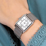 Guess Highline White Dial Silver Mesh Bracelet Watch For Women - W0826L1 Authentic Buy Shop Now