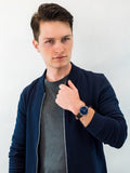 Tommy Hilfiger Cooper Blue Dial Brown Leather Strap Watch for Men - 1791508 Authentic Buy Shop Now