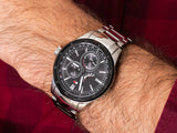 Tommy Hilfiger Austin Black Dial Silver Steel Strap Watch for Men - 1791639 Authentic Buy Shop Now