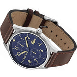 Lacoste Continental Blue Dial Brown Leather Strap Watch for Men - 2011040 Authentic Buy Shop Now