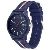 Lacoste 12.12 Blue Dial Two Tone Silicon Strap Watch for Men - 2011070 Authentic Buy Shop Now
