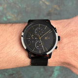 Lacoste Replay Black Dial Black Steel Strap Watch for Men - 2011194 Authentic Buy Shop Now