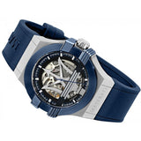 Maserati Potenza Automatic Skeleton Dial Blue Rubber Strap Watch For Men - R8821108035 Authentic Buy Shop Now
