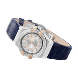 Maserati Potenza Diamonds Silver Dial Blue Leather Strap Watch For Women - R8851108502 Authentic Buy Shop Now