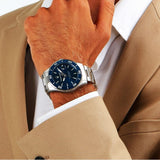 Maserati Competizione Quartz Blue Dial Silver Steel Strap Watch For Men - R8853100036 Authentic Buy Shop Now