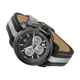 Maserati Royale 44mm Black Dial Stainless Steel Fiber Strap Watch For Men - R8871637002 Authentic Buy Shop Now