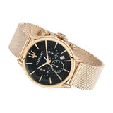 Maserati Epoca Black Dial Gold Mesh Bracelet Watch For Men - R8873618005 Authentic Buy Shop Now
