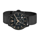 Maserati Epoca 42mm Black Dial Black Mesh Bracelet Watch For Men - R8873618006 Authentic Buy Shop Now