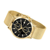 Maserati Epoca 42mm Black Dial Gold Mesh Bracelet Watch For Men - R8873618007 Authentic Buy Shop Now