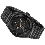 Maserati Triconic Quartz Black Dial Black Steel Strap Watch For Men - R8873639003 Authentic Buy Shop Now