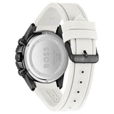 Hugo Boss Admiral Chronograph Black Dial White Rubber Strap Watch for Men - 1513966 Authentic Buy Shop Now
