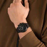 Emporio Armani Sport Chronograph Black Dial Black Mesh Bracelet Watch For Men - AR1968 Authentic Buy Shop Now
