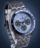 Guess Odyssey Quartz Blue Dial Gunmetal Steel Strap Watch For Men - W1107G5 Authentic Buy Shop Now