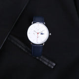 Lacoste Moon Multifunction White Dial Blue Leather Strap Watch for Men - 2010975 Authentic Buy Shop Now
