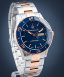 Maserati Competizione Automatic Blue Dial Two Tone Steel Strap Watch For Men - R8823100001 Authentic Buy Shop Now