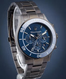 Maserati Competizione Chronograph Blue Dial Black Steel Strap Watch For Men - R8873600005 Authentic Buy Shop Now