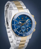 Maserati Competizione Chronograph Blue Dial Two Tone Steel Strap Watch For Men - R8873600006 Authentic Buy Shop Now