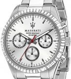Maserati Competizione Silver Dial Silver Steel Strap Watch For Men - R8853100018 Authentic Buy Shop Now
