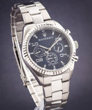 Maserati Competizione Blue Dial Silver Steel Strap Watch For Men - R8853100011 Authentic Buy Shop Now