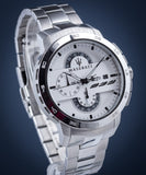 Maserati Ingegno Chronograph White Dial Silver Steel Strap Watch For Men - R8873619004 Authentic Buy Shop Now