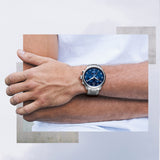 Tissot T Sport Chrono XL Classic Blue Dial Silver Steel Strap Watch For Men - T116.617.11.047.01 Authentic Buy Shop Now