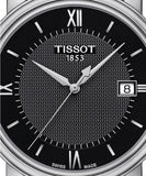 Tissot T Classic Bridgeport Black Dial Silver Steel Strap Watch For Men - T097.410.11.058.00 Authentic Buy Shop Now