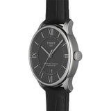 Tissot Chemin Des Tourelles Powermatic 80 Black Dial Black Leather Strap Watch For Men - T099.407.16.058.00 Authentic Buy Shop Now