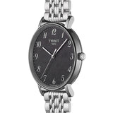 Tissot T Classic Everytime Quartz Black Dial Silver Steel Strap Watch for Men - T109.410.11.072.00 Authentic Buy Shop Now