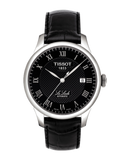 Tissot T Classic Le Locle Automatic Black Dial Black Leather Strap Watch For Men - T41.1.423.53 Authentic Buy Shop Now