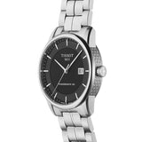 Tissot Luxury Powermatic 80 Black Dial Silver Steel Strap Watch For Men - T086.407.11.051.00 Authentic Buy Shop Now