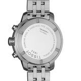 Tissot PRC 200 Chronograph Black Dial Silver Steel Strap Watch For Men - T055.417.11.057.00 Authentic Buy Shop Now