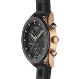 Tissot PRS 516 Chronograph Black Dial Black Leather Strap Watch For Men - T100.417.36.051.00 Authentic Buy Shop Now