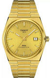 Tissot PRX Powermatic 80 Gold Dial Gold Steel Strap Watch for Men - T137.407.33.021.00