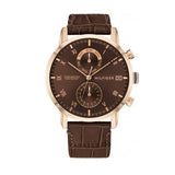 Tommy Hilfiger Kane Brown Dial Brown Leather Strap Watch for Men - 1710400 Authentic Buy Shop Now