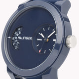 Tommy Hilfiger Denim Blue Dial Blue Rubber Strap Watch for Men - 1791556 Authentic Buy Shop Now
