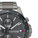 Tommy Hilfiger Bank Grey Dial Grey Steel Strap Watch for Men - 1791719 Authentic Buy Shop Now