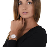 Michael Kors Pyper Quartz Mother of Pearl White Dial Rose Gold Mesh Strap Watch For Women - MK4588 Authentic Buy Shop Now