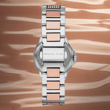 Michael Kors Camille Multifunction White Dial Two Tone Steel Strap Watch For Women - MK6846 Authentic Buy Shop Now